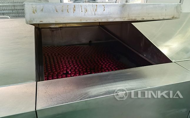 Glass Bottle Low-temperature Sterilization Production Line Project in New Zealand