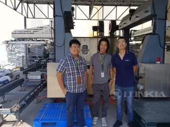Plastic Pallet Washing and Stacking Production Line Philippine Project