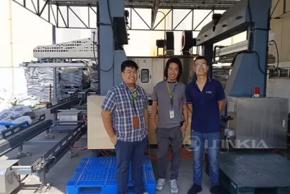 Plastic Pallet Washing and Stacking Production Line Philippine Project