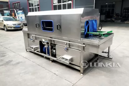 Steam Heating Crate Washer